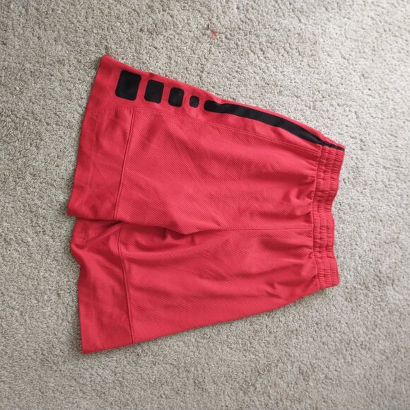 Nike Shorts Boys Size Large L Dri Fit Red Pockets Breathable Active Athletic - Picture 2 of 7